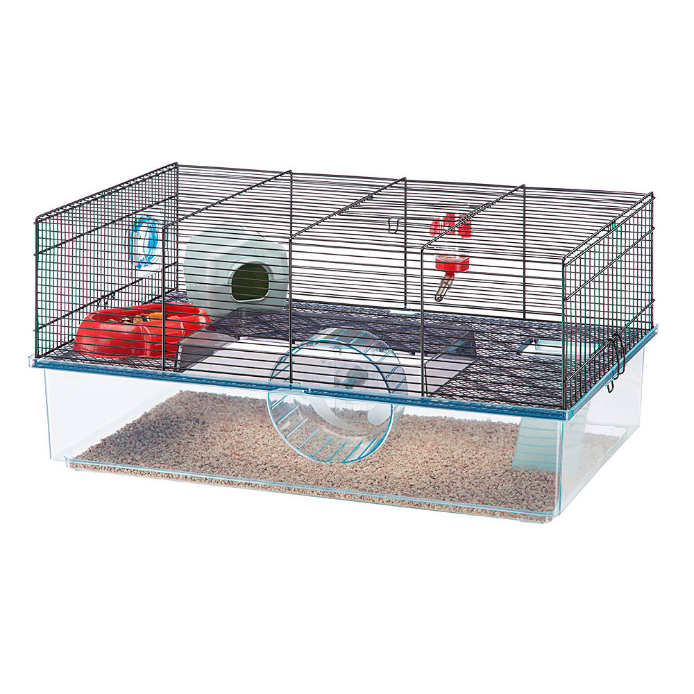 Ferplast Hamsterkooi Favola - Dierenverblijf - 60x36.5x30 cm Zwart