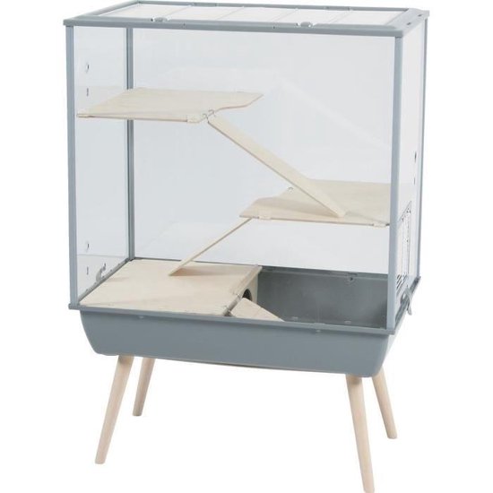 Zolux Nevo Royal Plexiglas - Grijs - 78 x 48 x109 cm