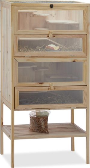relaxdays hamsterkooi van hout