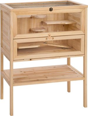 Houten Hamsterkooi 60 x 40 x 80 cm